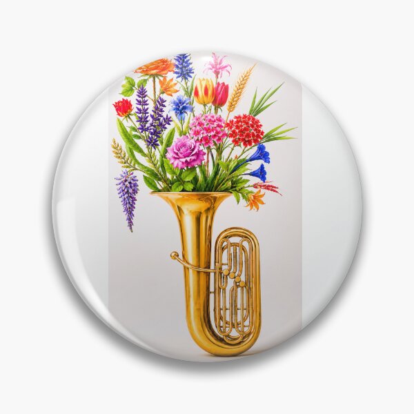 Item preview, Tuba emitting floral notes designed and sold by ales-panz.