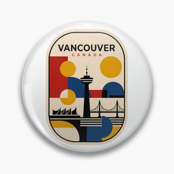 Item preview, Vancouver Canada Retro Geometric City Skyline designed and sold by k3rstman1.