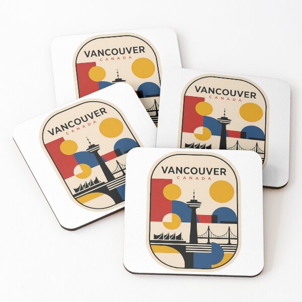 Item preview, Vancouver Canada Retro Geometric City Skyline designed and sold by k3rstman1.