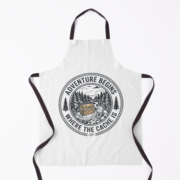 Item preview, Adventure Begins Where the Cache Is Vintage Geocaching Design designed and sold by Pixel-||Nest.