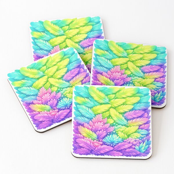 Item preview, Chromatic Feather Storm designed and sold by FunnyTshirtGuy.