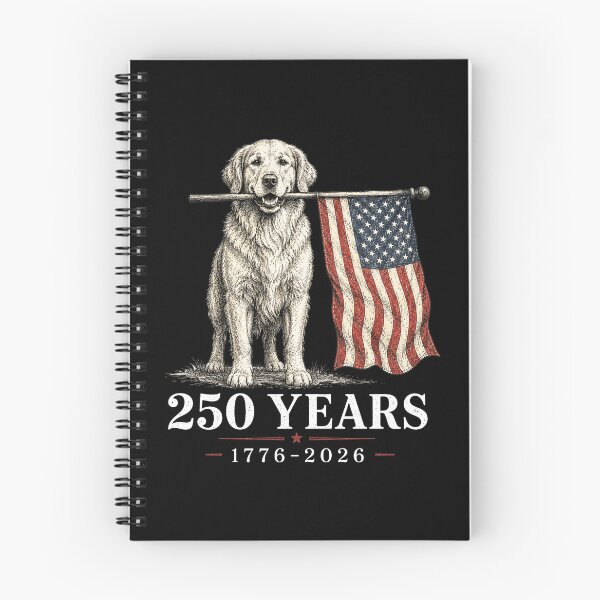 Item preview, Vintage Golden Retriever Patriotic Dog 250 Years 1776 2026 designed and sold by Schroedingerska.