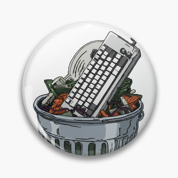 Item preview, Keyboard in trash can designed and sold by angelicamstore.