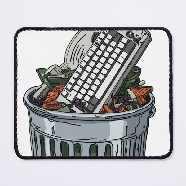 Item preview, Keyboard in trash can designed and sold by angelicamstore.
