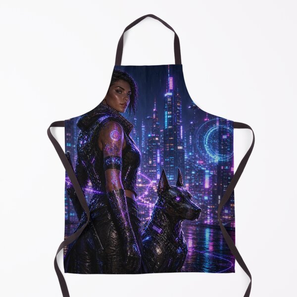 Item preview, Neon Guardian: Cyberpunk Protector & AI Companion designed and sold by Kimberly Palmer.