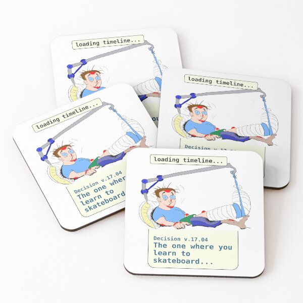Item preview, Loading the decision timeline - the one where you learn to skateboard designed and sold by LittleGreyMan2026.