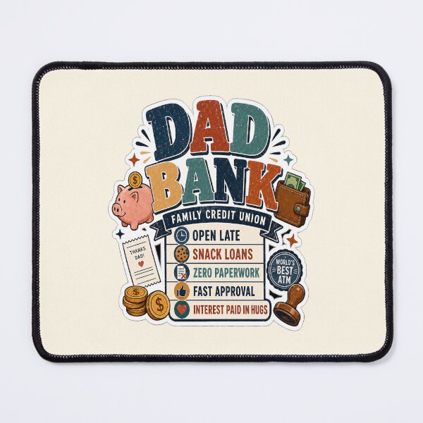 Item preview, Dad Bank Family Credit Union designed and sold by ElisaTurcotte.
