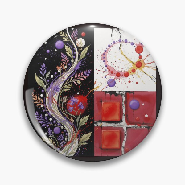 Item preview, rhythm of the spheres botanical colorful geometric abstract design designed and sold by SmashingDeals.