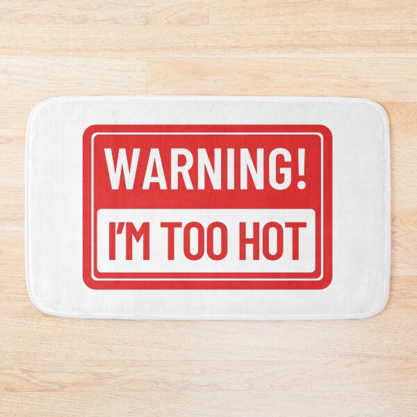 Item preview, Warning I'm Too Hot Funny Road Sign T-Shirt Sarcastic Confidence Gift Tee designed and sold by oonproducts.