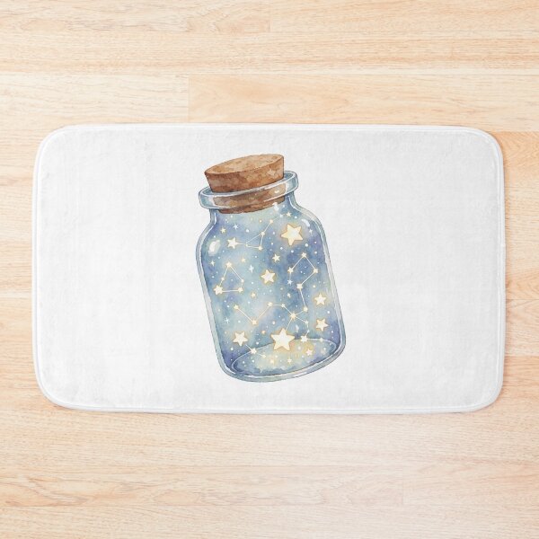 Item preview, Jar of Stars Sticker | Celestial Fantasy Art designed and sold by AillustriaAK.