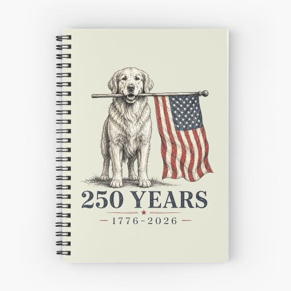 Item preview, Vintage Golden Retriever Patriotic Dog 250 Years 1776 2026 2 designed and sold by Schroedingerska.