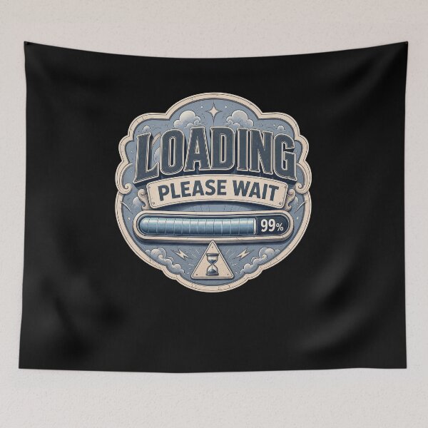 Item preview, Loading Please Wait designed and sold by FreshPixelArt.