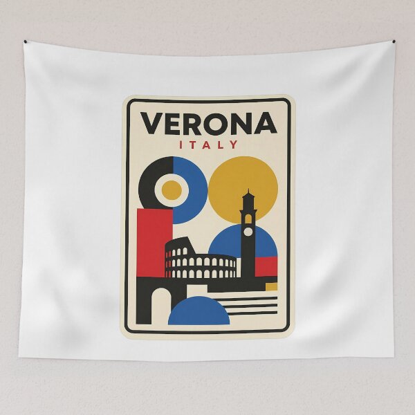 Item preview, Verona Italy Mid Century Modern Geometric Travel designed and sold by k3rstman1.