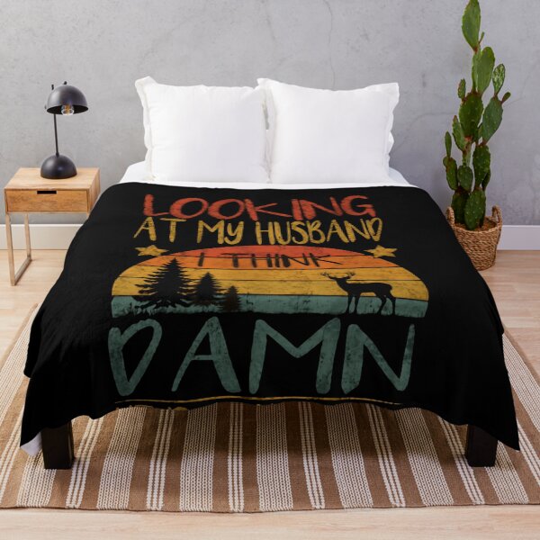 Item preview, Looking At My Husband I Think Damn He Is A Lucky Guy Hunter Wife Outdoorsman Funny designed and sold by JonesFlora2025.