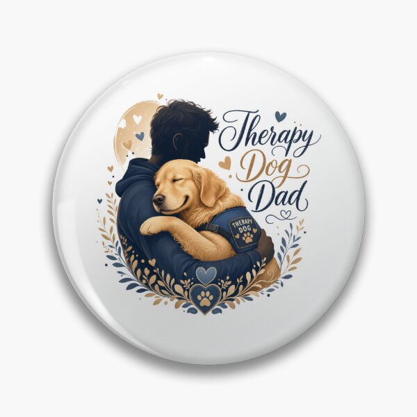Item preview, Therapy Dog Dad Golden Retriever Emotional Support Kawaii T-Shirt designed and sold by Ashley critters.