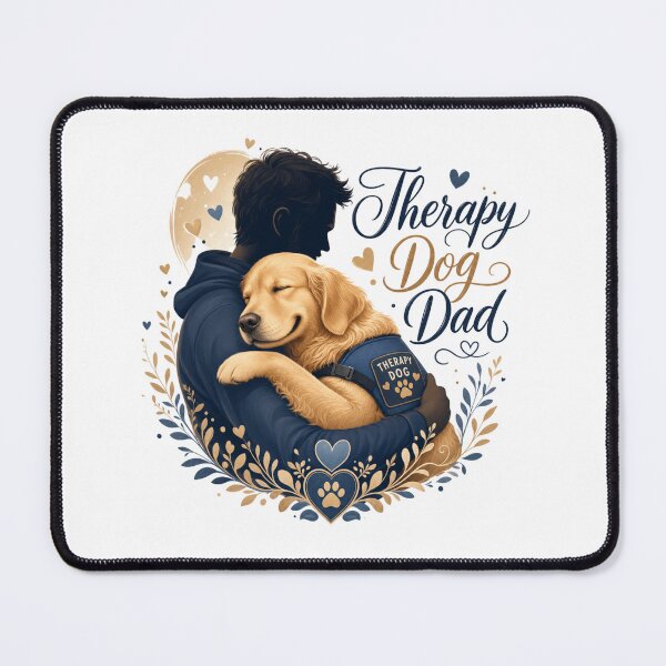 Item preview, Therapy Dog Dad Golden Retriever Emotional Support Kawaii T-Shirt designed and sold by Ashley critters.