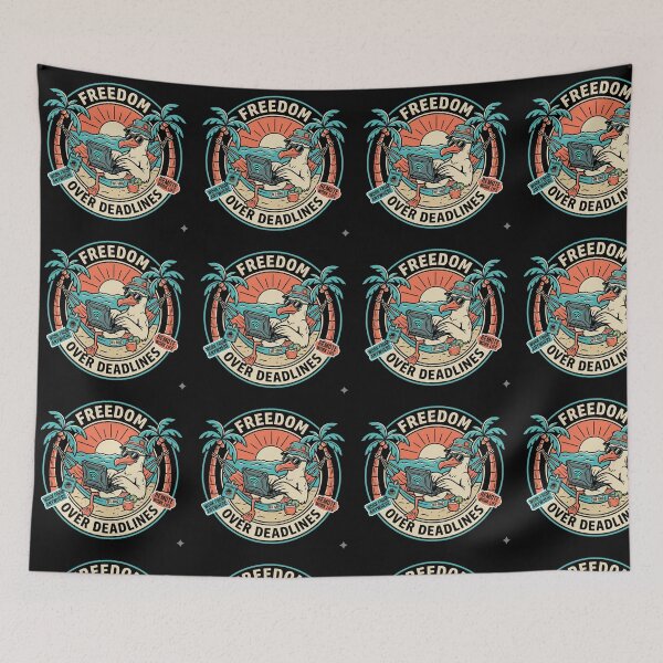 Item preview, Freedom Over Deadlines Tee designed and sold by Hanno0.