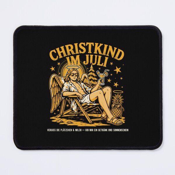Item preview, Christkind Im Juli – German Christmas Angel in July Funny Summer Cocktail Gift Shirt V3 designed and sold by DarylWelsh2024.