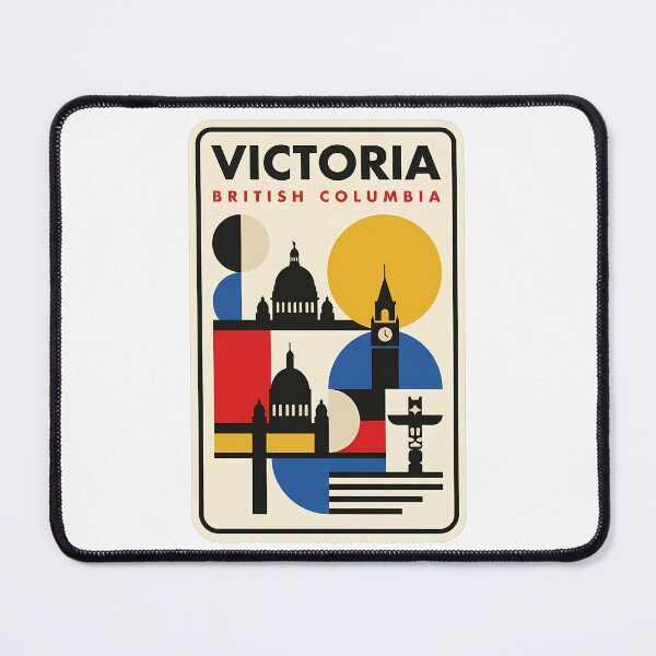 Item preview, Victoria British Columbia Retro Geometric Travel Art designed and sold by k3rstman1.