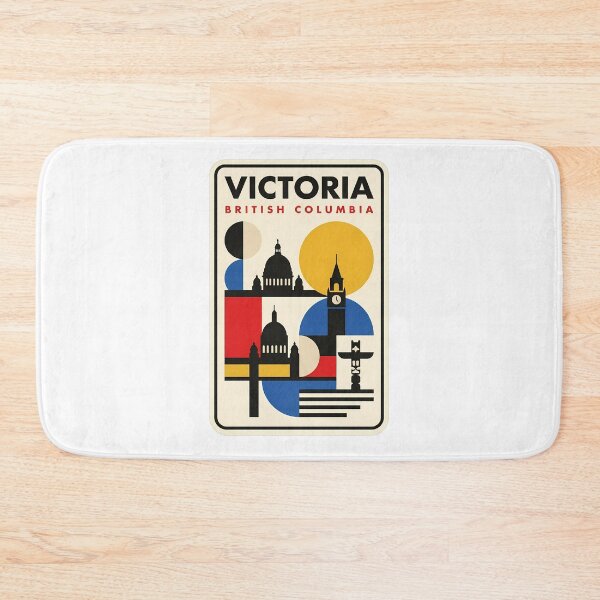 Item preview, Victoria British Columbia Retro Geometric Travel Art designed and sold by k3rstman1.