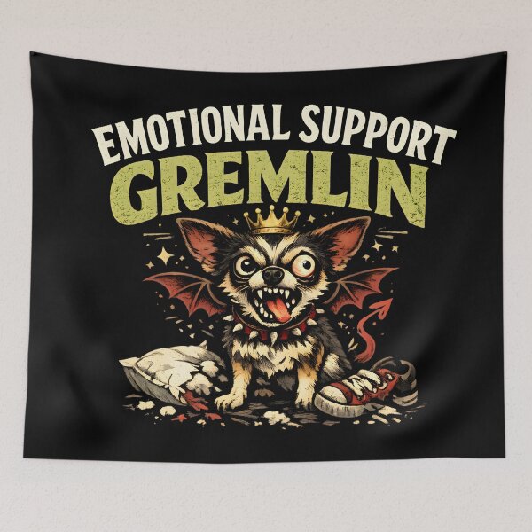 Item preview, Emotional Support Gremlin Funny Dog Shirt | Chaotic Chihuahua Humor | Small Dog Owner Gift designed and sold by PurfectPredator.
