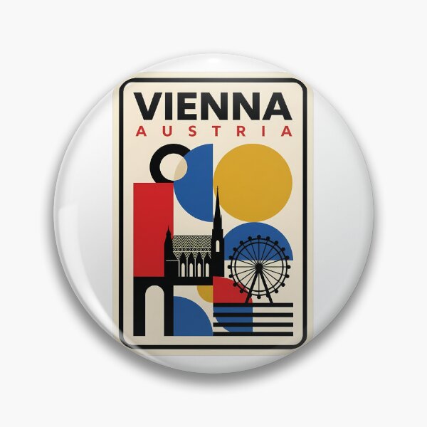 Item preview, Vienna Austria Geometric Minimalist Travel Landmarks designed and sold by k3rstman1.