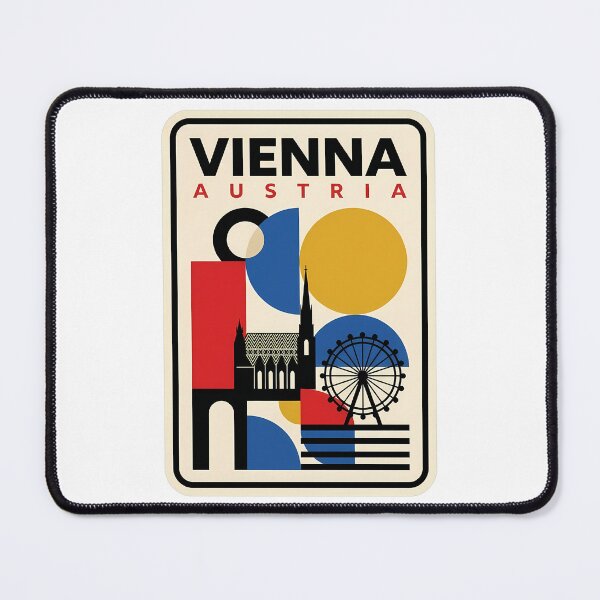 Item preview, Vienna Austria Geometric Minimalist Travel Landmarks designed and sold by k3rstman1.