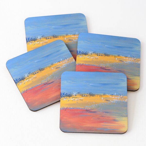 Item preview, Modern impressionism abstract beach scene designed and sold by JoLloyd7.