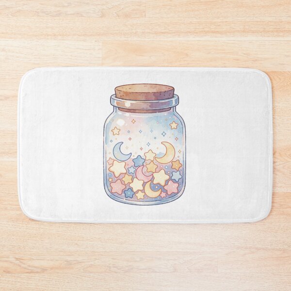 Item preview, Jar of Stars Sticker | Celestial Fantasy Art designed and sold by AillustriaAK.