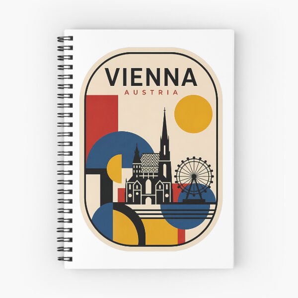 Item preview, Vienna Austria Geometric Travel Poster Style designed and sold by k3rstman1.