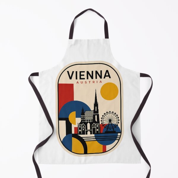 Item preview, Vienna Austria Geometric Travel Poster Style designed and sold by k3rstman1.