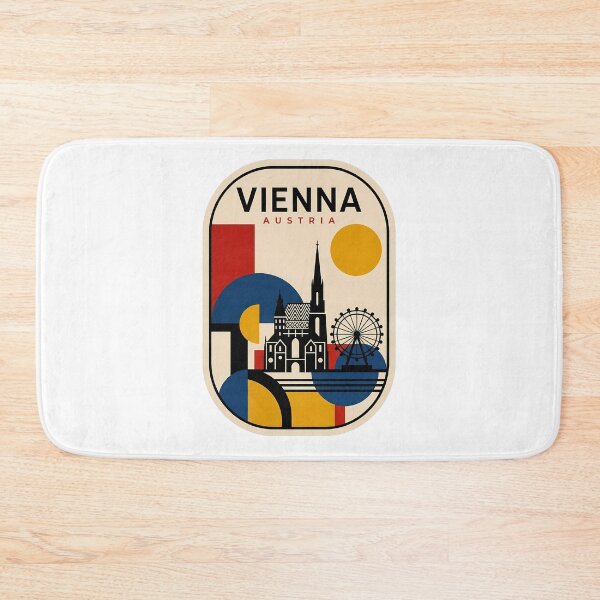 Item preview, Vienna Austria Geometric Travel Poster Style designed and sold by k3rstman1.