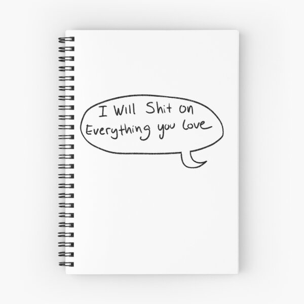 Item preview, I will shit on everything you love speech bubble  designed and sold by Raccoondoodles.