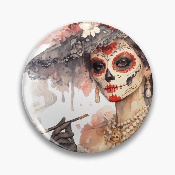 Item preview, Crimson Rose Duchess / La Catrina Collection designed and sold by ValentynaTyshenkoArt.