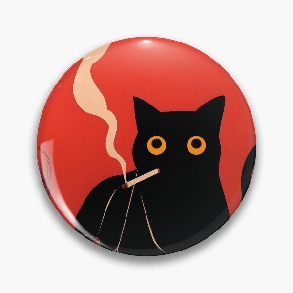 Item preview, Cool Cat Noir style with Cigarette and Gun designed and sold by PurrfectHome.