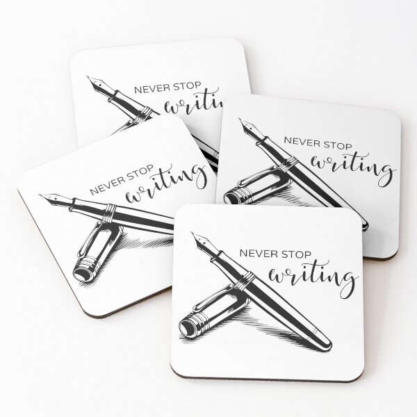Item preview, Fountain Pen - Never Stop Writing designed and sold by ArcticFoxStudio.