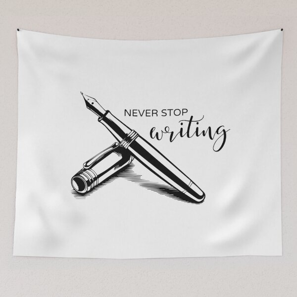 Item preview, Fountain Pen - Never Stop Writing designed and sold by ArcticFoxStudio.