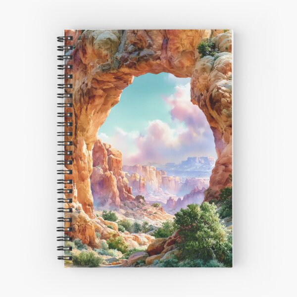 Item preview, Southwestern Sandstone Arch Watercolor Desert Landscape designed and sold by MargaretWiktor.