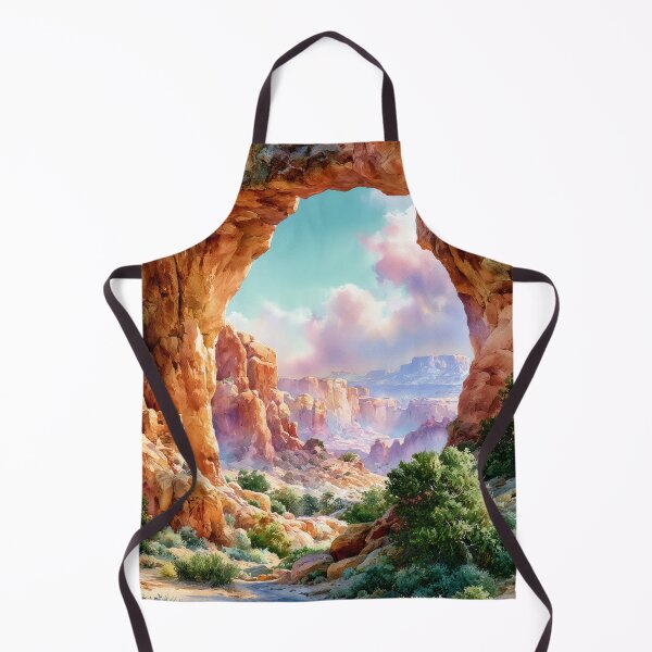 Item preview, Southwestern Sandstone Arch Watercolor Desert Landscape designed and sold by MargaretWiktor.