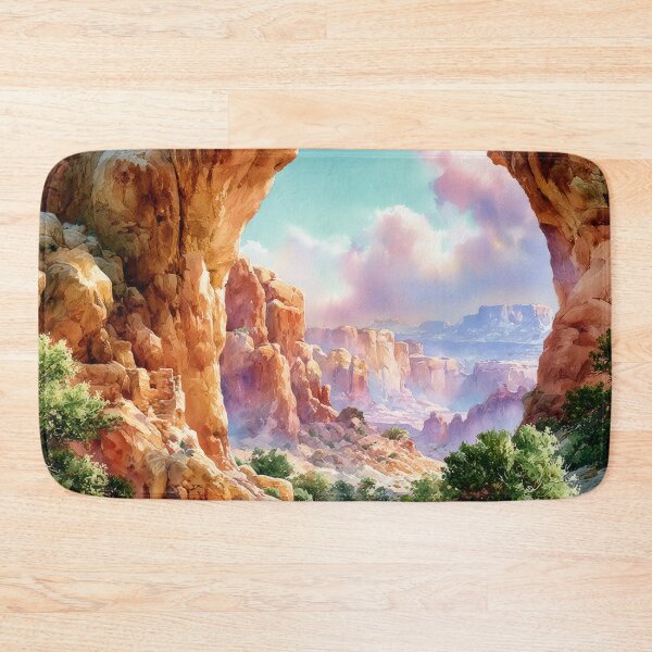 Item preview, Southwestern Sandstone Arch Watercolor Desert Landscape designed and sold by MargaretWiktor.