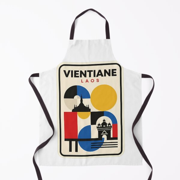 Item preview, Vientiane Laos Bauhaus Style Geometric Architecture designed and sold by k3rstman1.