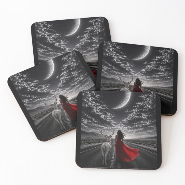 Item preview, Moonlit Journey with the White Stag designed and sold by Kimberly Palmer.