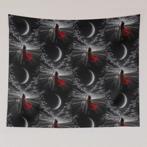 Item preview, Moonlit Journey with the White Stag designed and sold by Kimberly Palmer.
