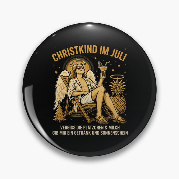 Item preview, Christkind Im Juli – German Christmas Angel in July Funny Summer Cocktail Gift Shirt V4 designed and sold by DarylWelsh2024.