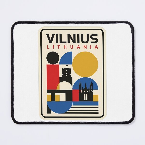 Item preview, Vilnius Lithuania Geometric Architecture Travel Souvenir designed and sold by k3rstman1.