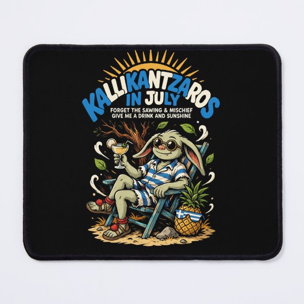 Item preview, Kallikantzaros In July – Greek Christmas Goblin Funny Summer Shirt Greek Folklore Gift V2 designed and sold by DarylWelsh2024.