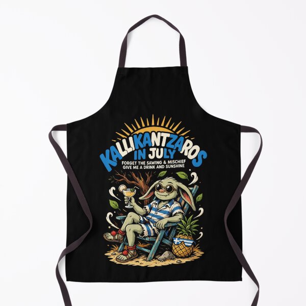 Item preview, Kallikantzaros In July – Greek Christmas Goblin Funny Summer Shirt Greek Folklore Gift V2 designed and sold by DarylWelsh2024.