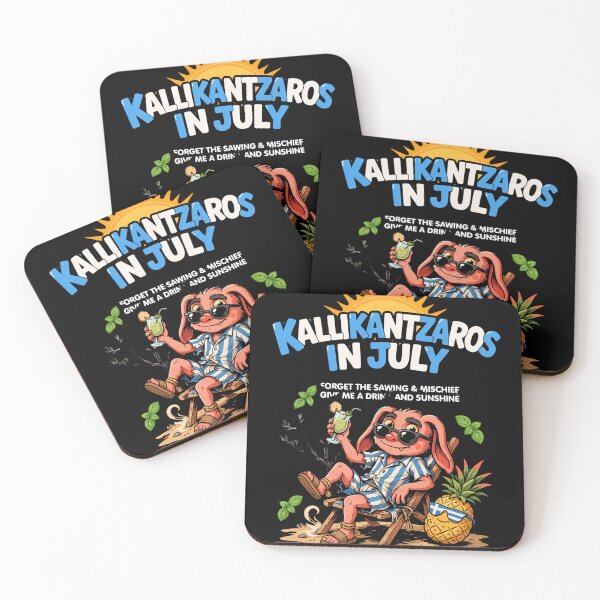 Item preview, Kallikantzaros In July – Greek Christmas Goblin Funny Summer Shirt Greek Folklore Gift V3 designed and sold by DarylWelsh2024.