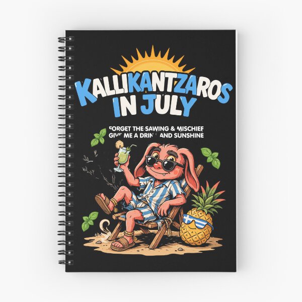 Item preview, Kallikantzaros In July – Greek Christmas Goblin Funny Summer Shirt Greek Folklore Gift V3 designed and sold by DarylWelsh2024.