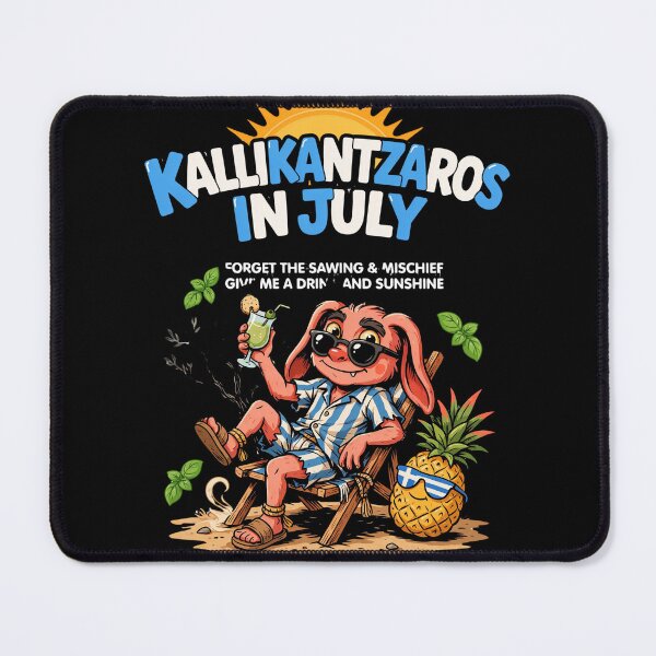 Item preview, Kallikantzaros In July – Greek Christmas Goblin Funny Summer Shirt Greek Folklore Gift V3 designed and sold by DarylWelsh2024.